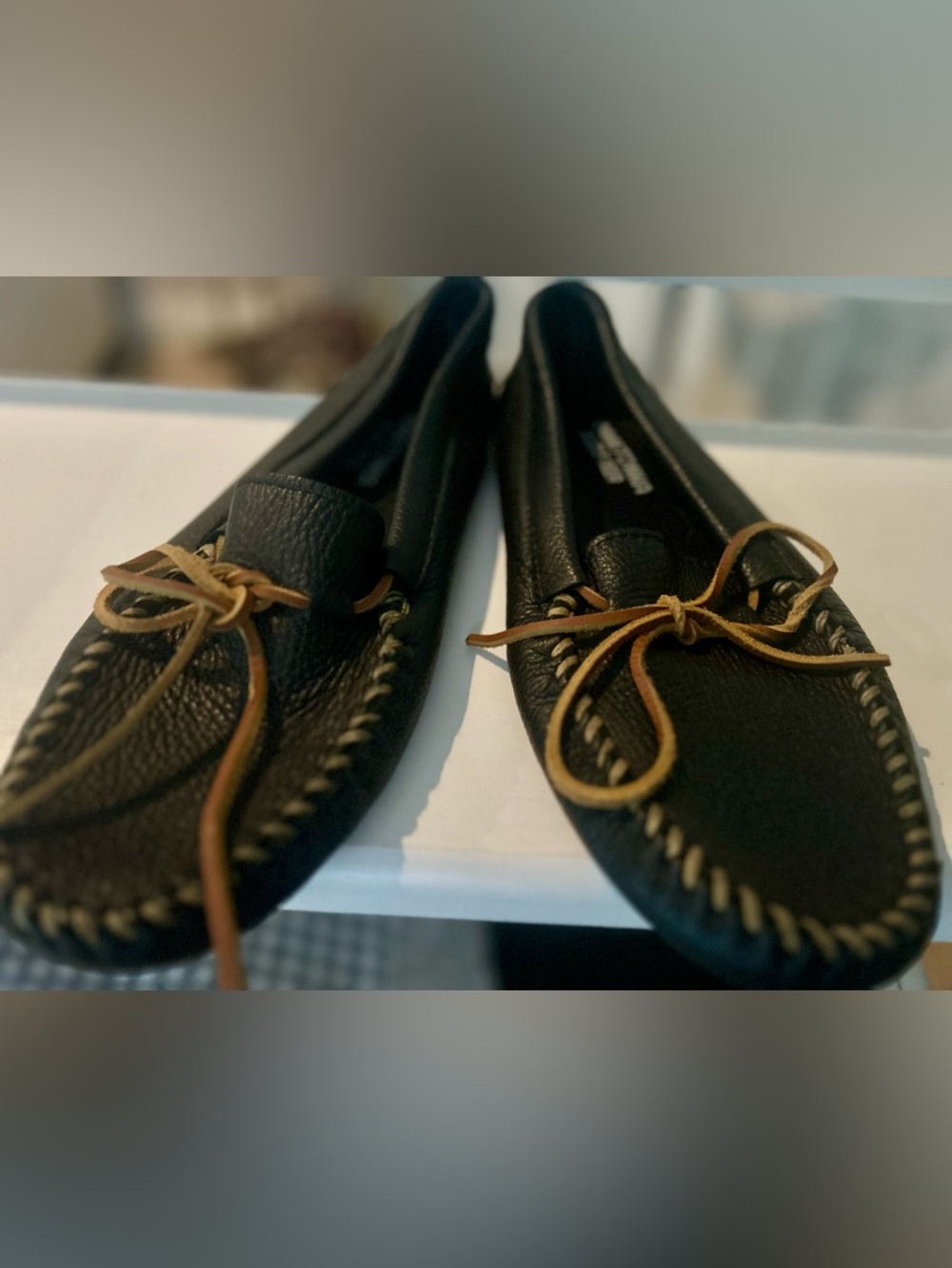Minnetonka Men's Double Deerskin Softsole Moccasins Size 12 - Picture 4 of 10
